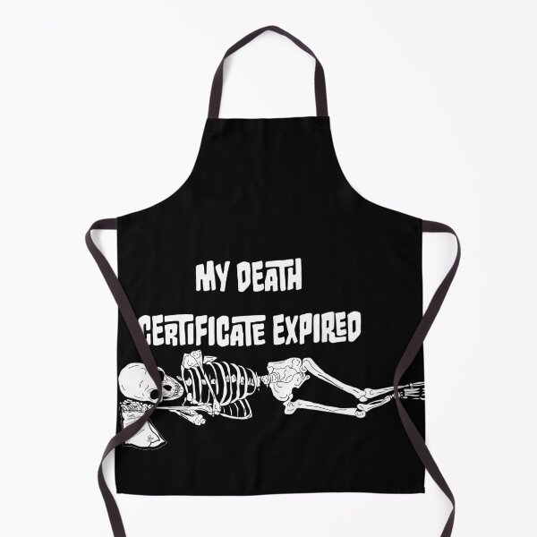 Item preview, My Death Certificate Expired Funny Skeleton Halloween designed and sold by Af-RT10.