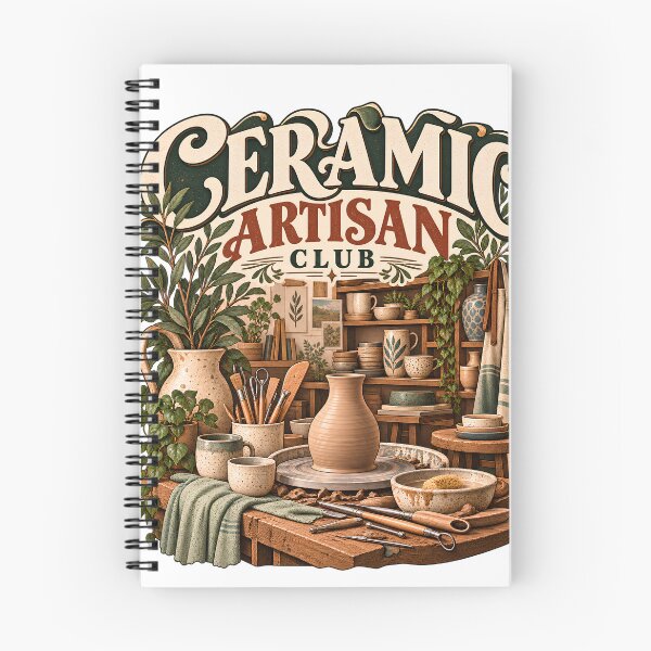 Item preview, Vintage Ceramic Artisan Club designed and sold by MysticCanvasAi.
