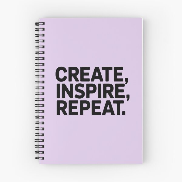 Item preview, Create, Inspire, Repeat – Minimalist Creative Quote designed and sold by Jollys-ArtShop.