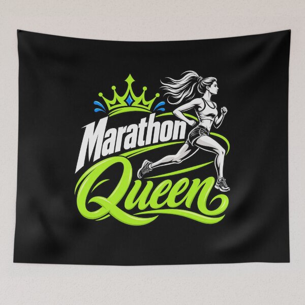 Item preview, Runner Marathon Queen Running Funny Marathon Adult & Youth Soccer Jersey designed and sold by Trendably.