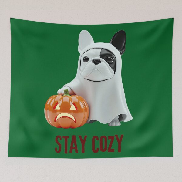 Aperçu de l'œuvre Cute French Bulldog Pumpkin Halloween - Dog Lover Gift créée et vendue par stormk10.