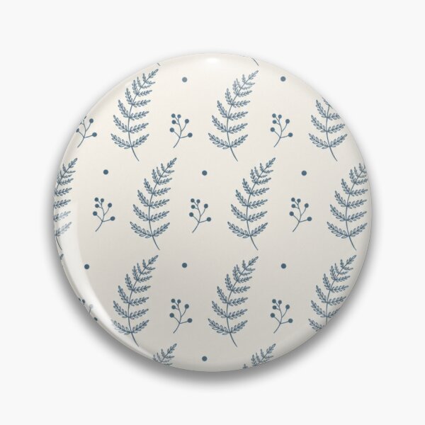 Item preview, Steel Blue Fern Fronds and Berries designed and sold by mycute-stickers.
