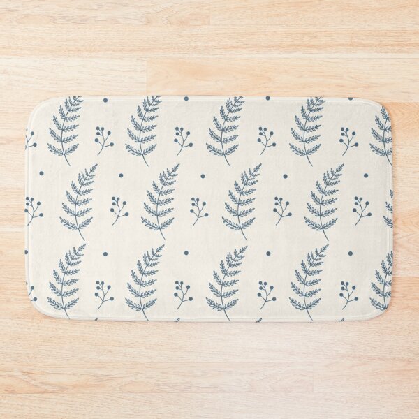 Item preview, Steel Blue Fern Fronds and Berries designed and sold by mycute-stickers.