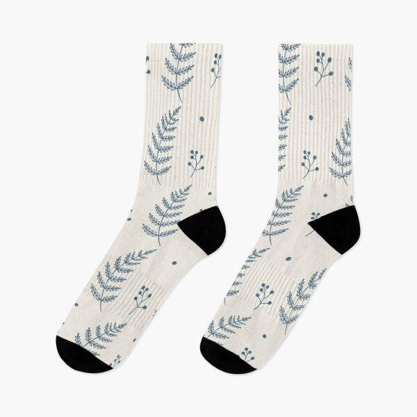 Item preview, Steel Blue Fern Fronds and Berries designed and sold by mycute-stickers.