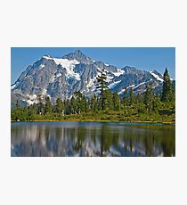 Mt. Shuksan, Picture Lake (2) (North Cascades National Park) Photographic Print