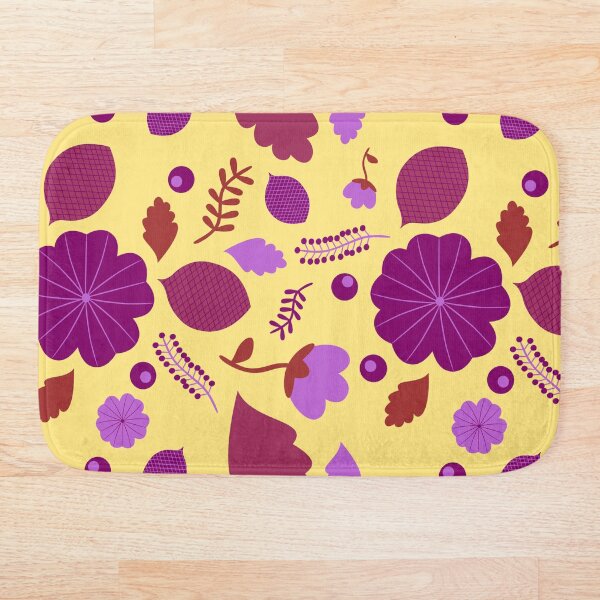 Item preview, Flower Pattern (purple and yellow) designed and sold by Stephanie Hardy.