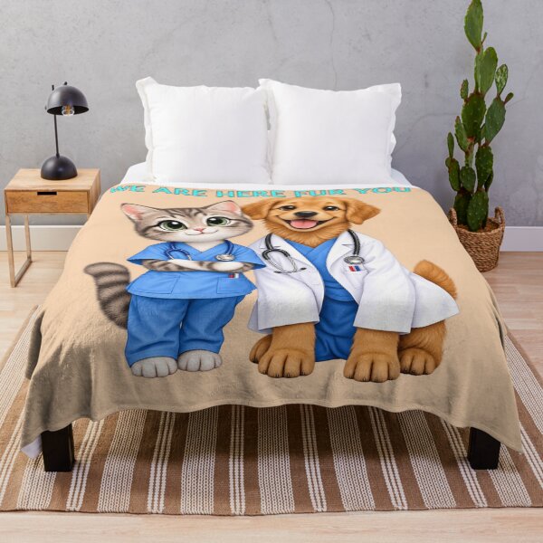 Item preview, Nurse and Doctor Cat and Dog designed and sold by cringe0015.