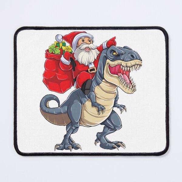 Item preview, Santa Claus Riding a T-Rex Dinosaur Christmas Design for Kids and Adults designed and sold by rabahrip23.