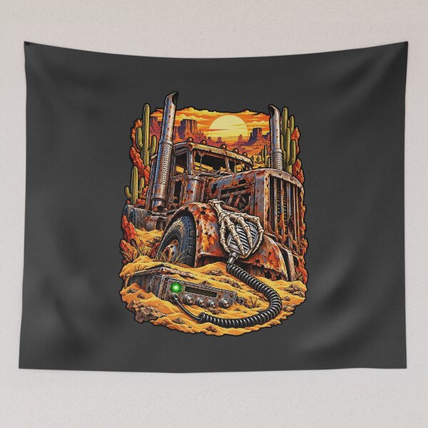 Item preview, Skeleton Hand Trucker & Desert CB Radio designed and sold by NomadForge.