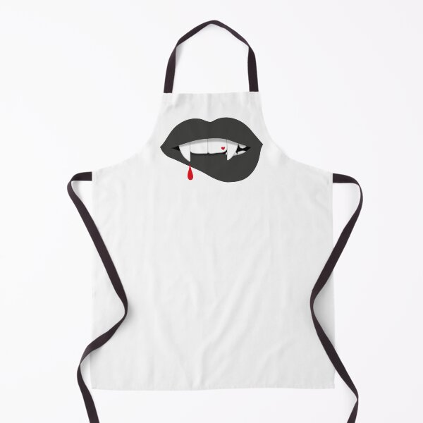 Item preview, Vampire Lips with Fangs and Blood Drop designed and sold by Vector Woofs.