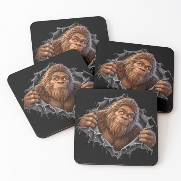 Item preview, Curious Bigfoot Ripping Through 3D Illusion designed and sold by SHHCreations.