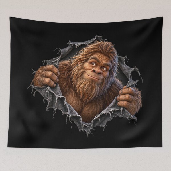 Item preview, El curioso Bigfoot destroza la ilusión 3D designed and sold by SHHCreations.