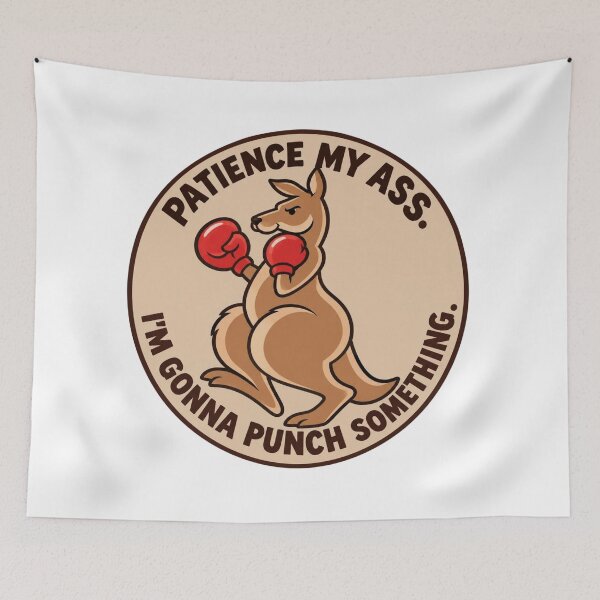 Item preview, Funny Boxing Kangaroo designed and sold by LuloCreative.