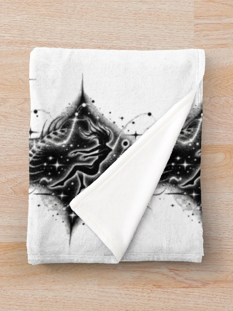 Thumbnail 3 of 6, Throw Blanket, Celestial Rift designed and sold by TATOXIDE.