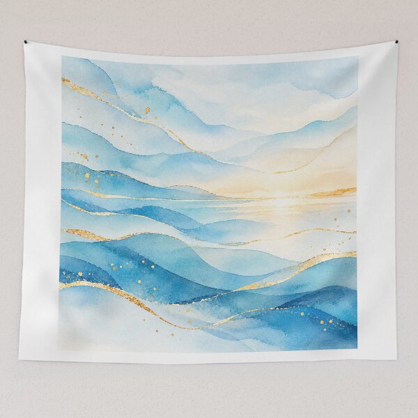 Item preview, Celeste Abstract – Golden Dawn designed and sold by Esencia Argentina.