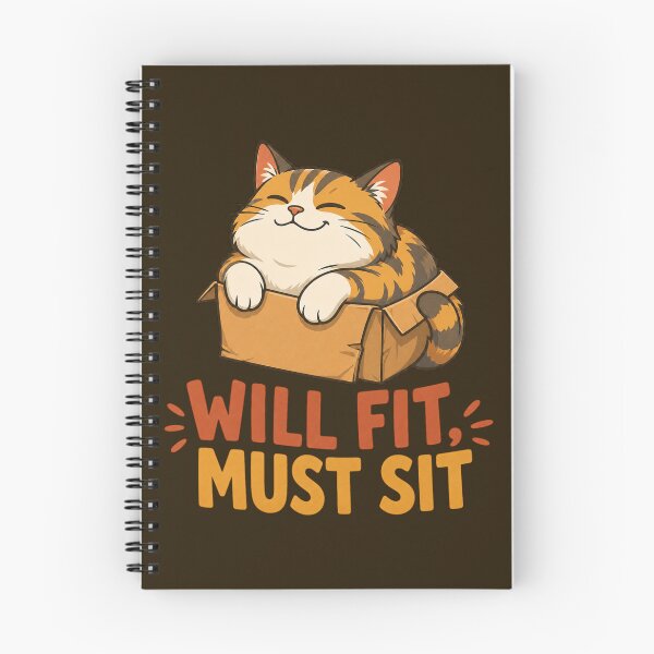 Item preview, Will Fit Must Sit Funny Box Cat T-Shirt designed and sold by Dbm Teeverse.