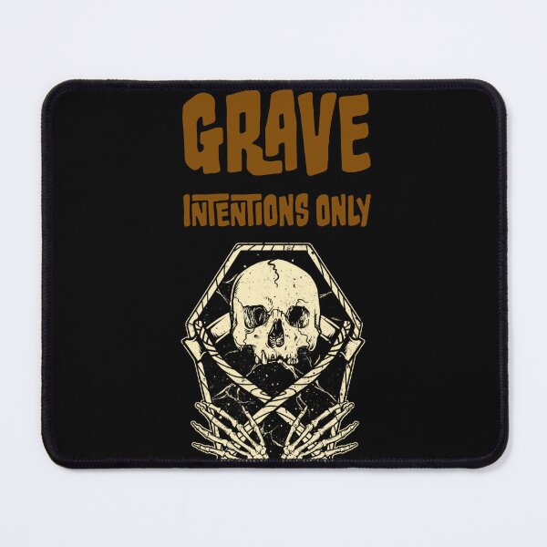 Item preview, Grave Intentions Only Skull Coffin Halloween Pun designed and sold by Af-RT10.