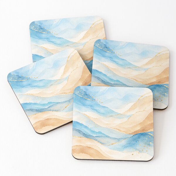 Item preview, Celeste Abstract – Golden Dunes designed and sold by Esencia Argentina.