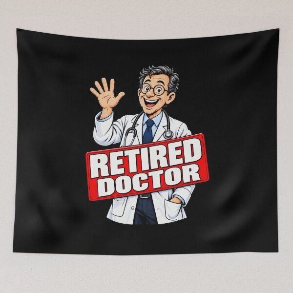 Item preview, Retired Doctor - Funny Physician Retirement Gift T-Shirt designed and sold by Trendably.