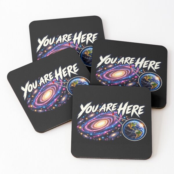 Item preview, 'Your Are Here' In space Galaxy Retro Earth Sci-Fi designed and sold by Genius Geek.