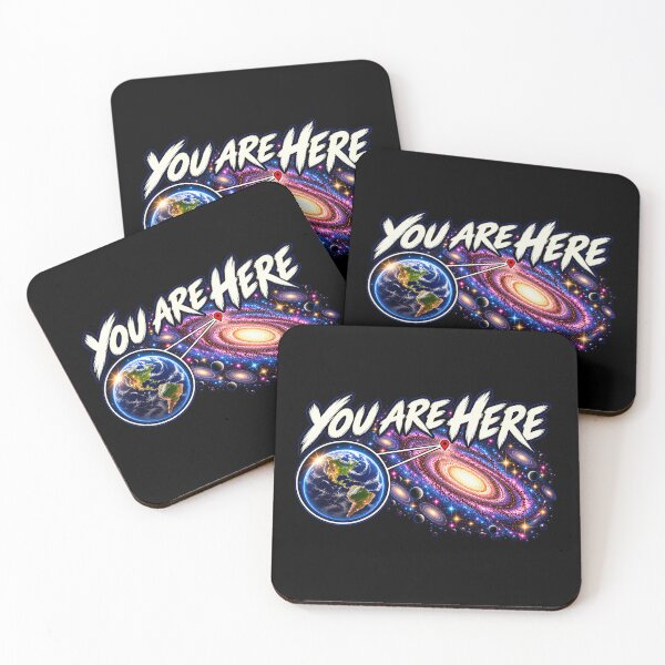 Item preview, 'Your Are Here' In space Galaxy Retro Earth Sci-Fi designed and sold by Genius Geek.