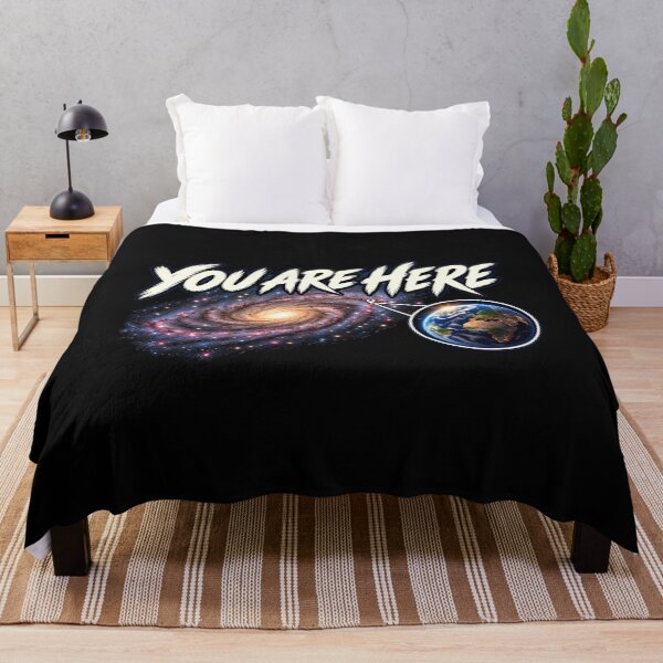 Item preview, 'Your Are Here' In space Galaxy Retro Earth Sci-Fi designed and sold by Genius Geek.
