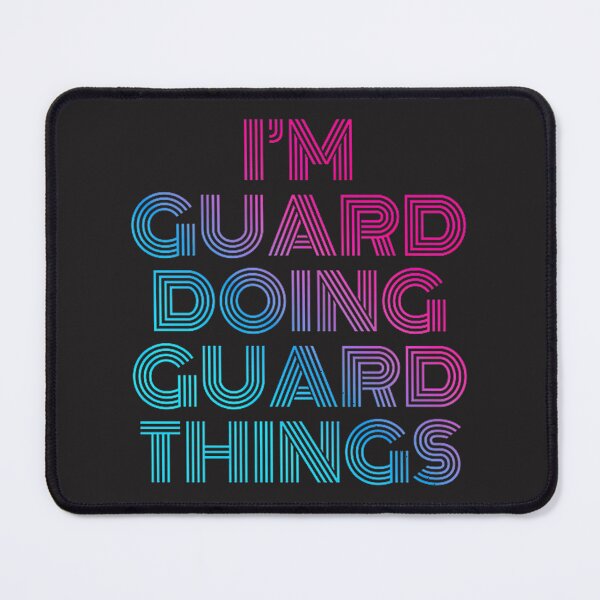 Item preview, I'm Guard Doing Guard Things Retro Neon Style Design designed and sold by faxyhaxy1337.