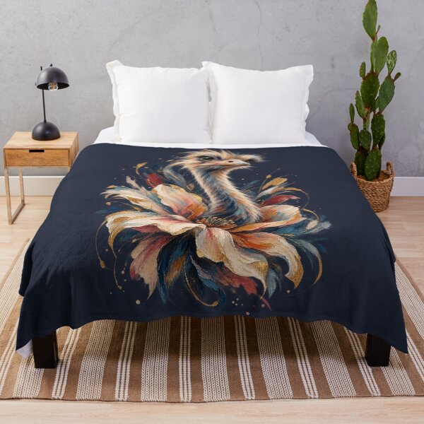 Aperçu de l'œuvre Fanny Floral Autruche créée et vendue par PrintGo26.