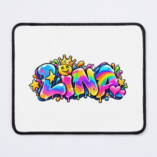 Item preview, LINA Graffiti First Name Explosive Street Art designed and sold by BlachGallery.