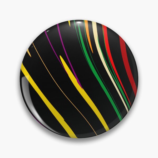 Item preview, Líneas curvas vibrantes sobre fondo negro. designed and sold by Elaine M Hayward .