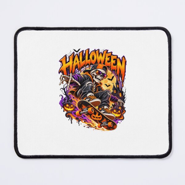 Item preview, Halloween Skeleton Skateboarder Spooky designed and sold by AchraffPrint.