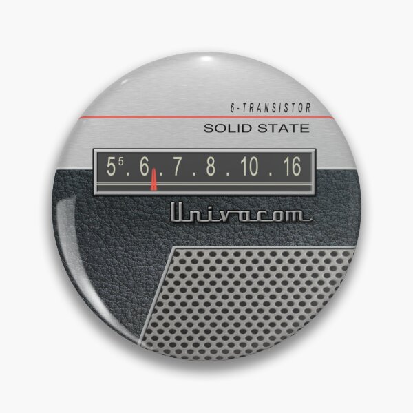 Item preview, Transistor Radio - 60s Dashboard-Inspired with Perforated Grille designed and sold by ubiquitoid.