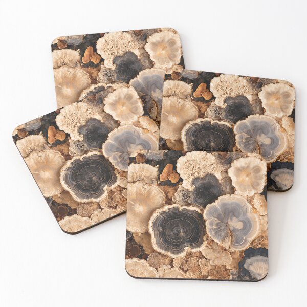 Item preview, Nature Mushroom Texture Macro - Ancient Growth designed and sold by Atlas-of-Worlds.