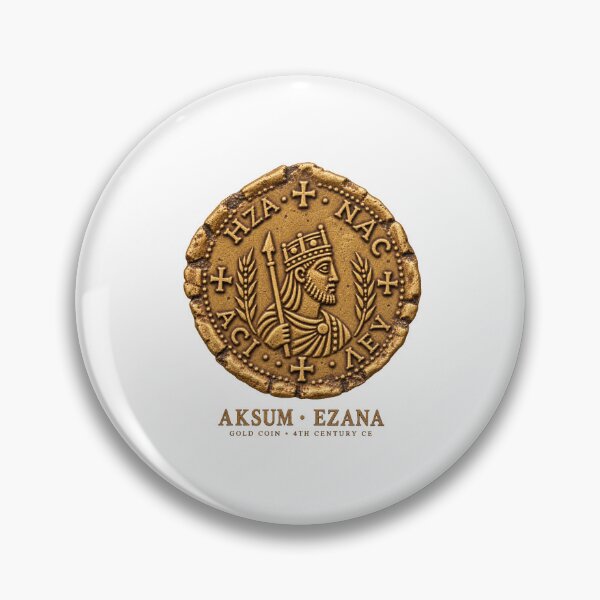 Item preview, Aksum Ezana Gold Coin — Ancient Aksumite Christian Coinage designed and sold by Larkfound Studio.