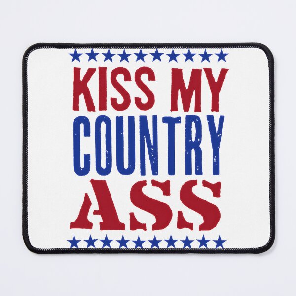 Item preview, Kiss My Country Ass Funny Western Country Music Design designed and sold by heringcreations.