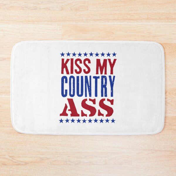 Item preview, Kiss My Country Ass Funny Western Country Music Design designed and sold by heringcreations.
