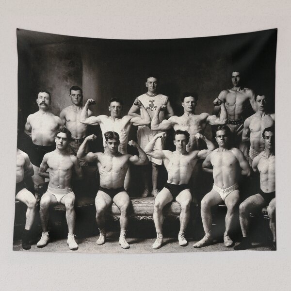 Item preview, 1907 Body Builders Physical Culture Society of Montreal vintage black and white photograph designed and sold by Astrid Arkhangelsky.