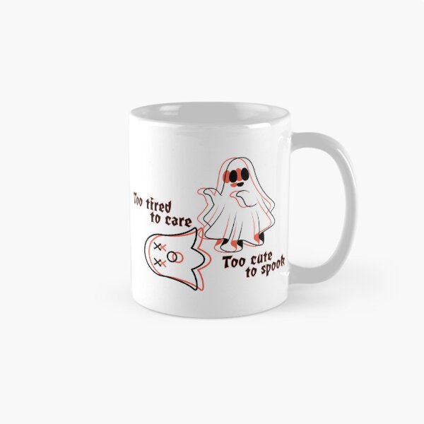Item preview, Too Tired To Care Too Cute To Spook Cute Ghost Halloween designed and sold by Af-RT10.
