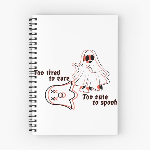 Item preview, Too Tired To Care Too Cute To Spook Cute Ghost Halloween designed and sold by Af-RT10.