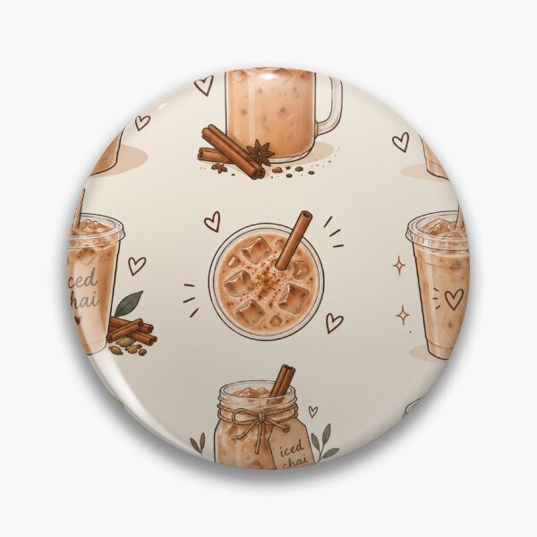 Item preview, Cute Iced Chai Latte designed and sold by Two Hearts Studio.