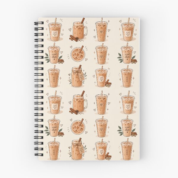 Item preview, Cute Iced Chai Latte designed and sold by Two Hearts Studio.