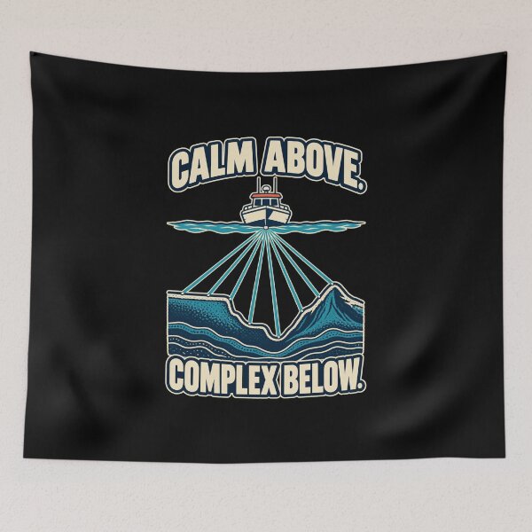 Item preview, Calm Above, Complex Below – Hydrographic Surveying designed and sold by FreePath-Move.