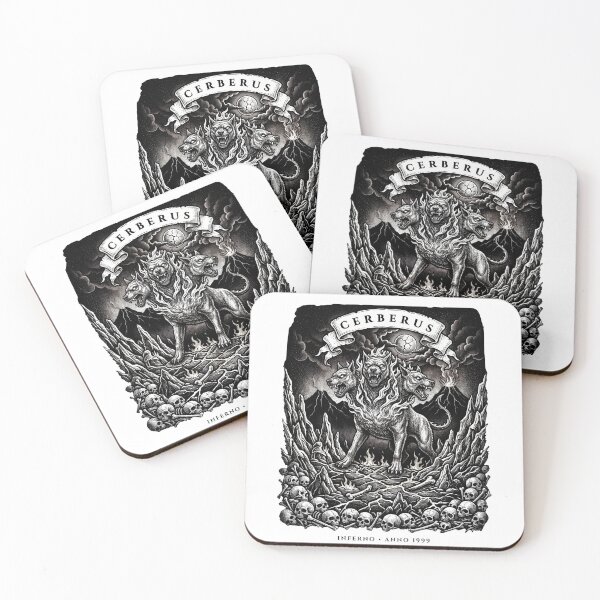 Item preview, Three headed Cerberus hound dark mythical art designed and sold by MemoryZoneOfficial.