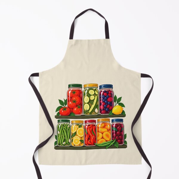 Item preview, Pantry Shelf – Canning and Preserving Apron designed and sold by astersgraphics.