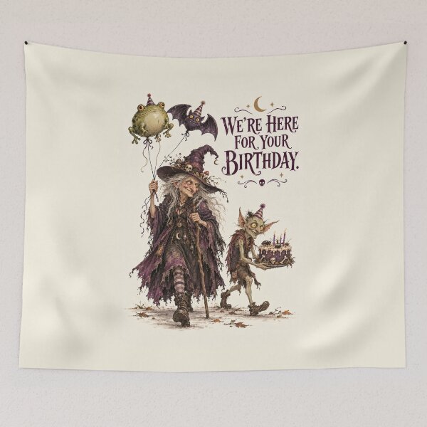Item preview, Creepy Witch Halloween Birthday designed and sold by Meandmyshop.