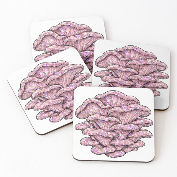 Item preview, Pink Oyster Mushroom Crystal Sticker - Rose Quartz Pink Pure designed and sold by Crystal Critters .