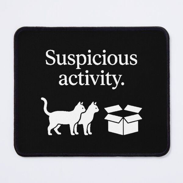 Item preview, Suspicious Activity Funny Cats Box Meme Graphic designed and sold by kanjxtan.