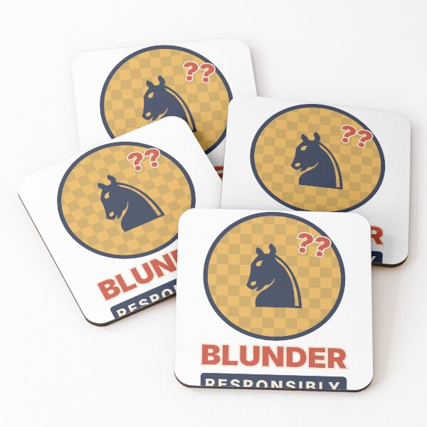 Item preview, Blunder Responsibly Funny Chess Knight designed and sold by EVHVending.