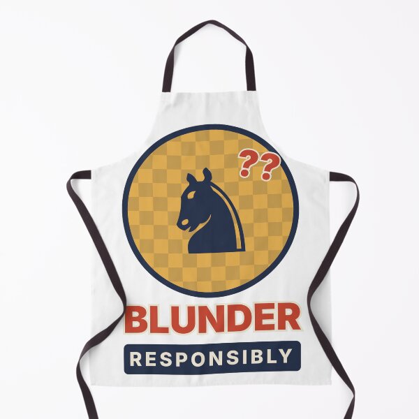 Item preview, Blunder Responsibly Funny Chess Knight designed and sold by EVHVending.