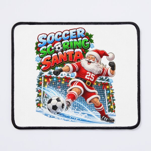 Item preview, SOCCER SCORING SANTA (OR FOOTBALL) designed and sold by signshirtz.